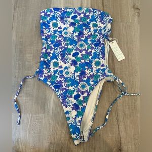 Frankie’s Bikinis, fisher one piece, size small